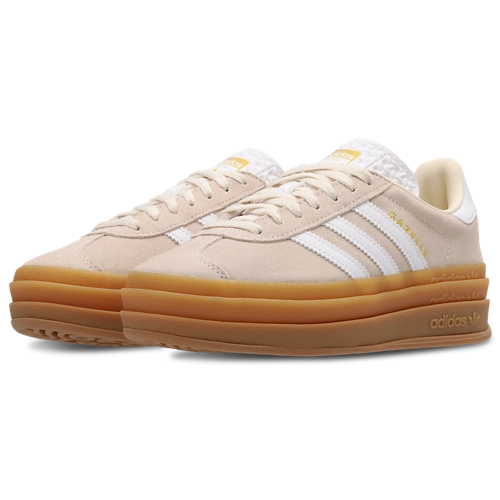 Adidas Gazelle Bold Damskie Białe Złote - obrazek 5