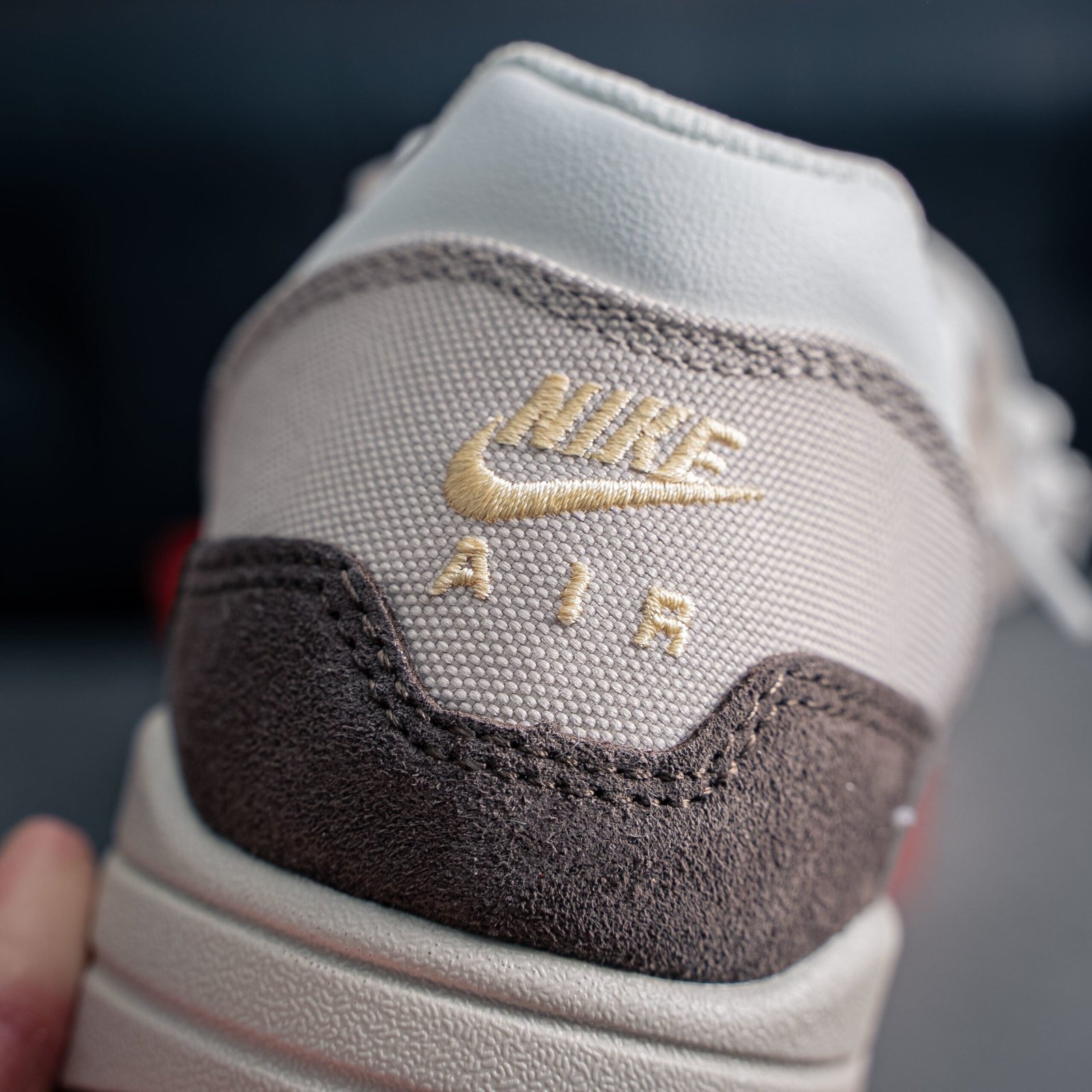 Nike Air Max 1 Premium Męskie Cave Stone - obrazek 3