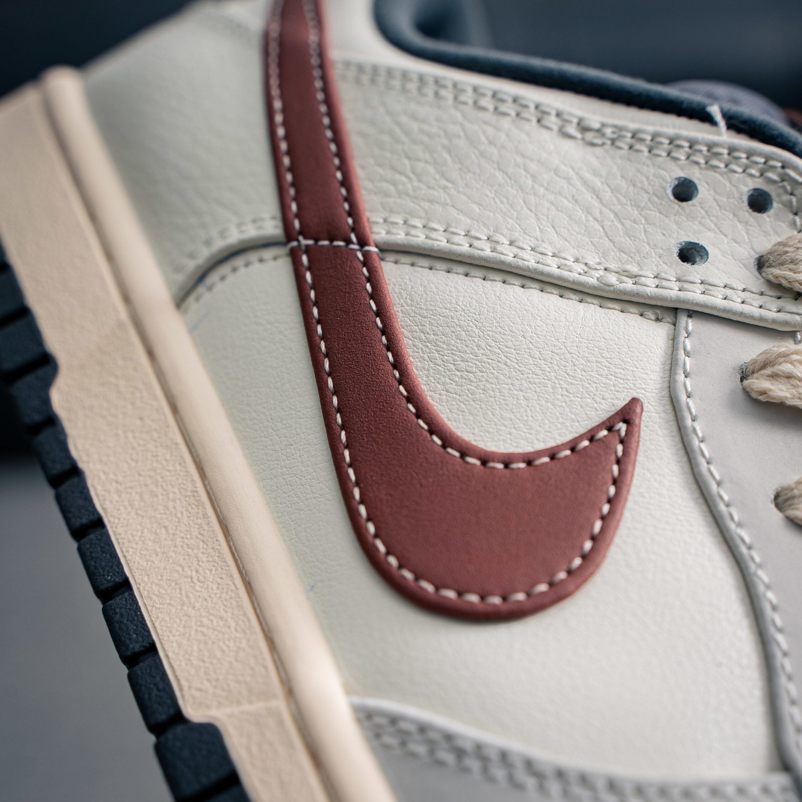 Nike Dunk Low Męskie Dark Pony Soft Pearl - obrazek 6